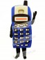 Blue Cell Phone Mascot Costume