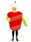 Wormy Apple Mascot Costume