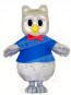 Gray Owl with Red Tie Mascot Costumes Animal
