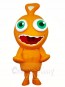 Orange Alien Mascot Costumes 