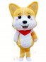 Tan Husky Shiba Inu Lucky Dog Akita Mascot Costumes Animal