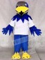 White Sport Shirt Blue Falcon Eagle Mascot Costumes Animal