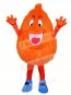 Fluffy Orange Monster Mascot Costumes 