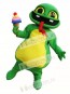 Snake Holding An Ice Cream Mascot Costume Green Snake Mascot Costumes