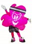 Magenta Shamrock Mascot Costumes