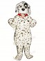 Cute Dalmatian Dog With Collar Mascot Costume