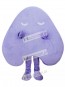 Happy Purple Letter A Alphabet Mascot Costume 