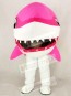 Cute Pink Whale Shark Mascot Costume Cartoon	