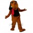 Brown Hound Dog Mascot Costume