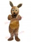 Long Hair Brown Kangaroo Mascot Costume Animal 