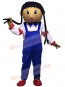 Blue Overalls Cowgirl Mascot Costumes