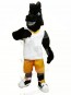 Sport Black Horse Mascot Costumes Cartoon