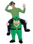 Piggy Back Costume Irish Carry Me Leprechaun Mascot Costume St Patricks Day Christmas Xmas
