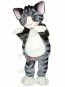 Lightweight Grey Cat Mascot Costumes Cartoon