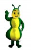 Cute Green Caterpillar with Yellow Belly Mascot Costume