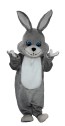 Easter Grey Rabbit Mascot Costume