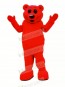 Red Lightweight Bear Mascot Costumes Cartoon