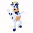 White and Black Friendly Lightweight Cow Mascot Costumes Cartoon