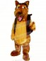 Brown Dog with Black Vest Mascot Costumes